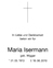 Gedenkseite für Maria Isermann