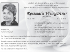 Rosemarie Weingärtner 1