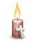Kerze rost Kreuz christlich