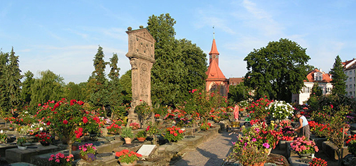 Der Friedhof St. Johannis im August 2008