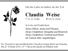 Claudia Weise 2