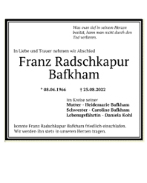 Franz Radschkapur Bafkham