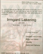 Irmgard Lakering
