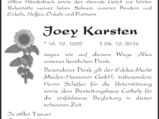Joey Karsten 12