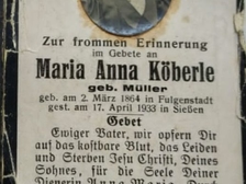 Maria Anna Köberle 1