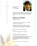 Maria Hofer