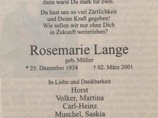 Rosemarie Lange 1
