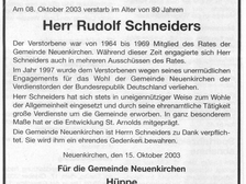Rudolf Schneiders 1